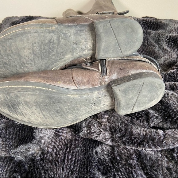 KHRIO Mid-calf leather boots Brown Size EU 38 US 6.5 - Picture 6 of 9